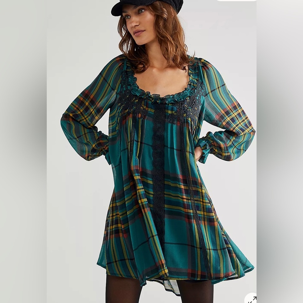 Free People NWT Faye Frock Mini Dress - Size XS
